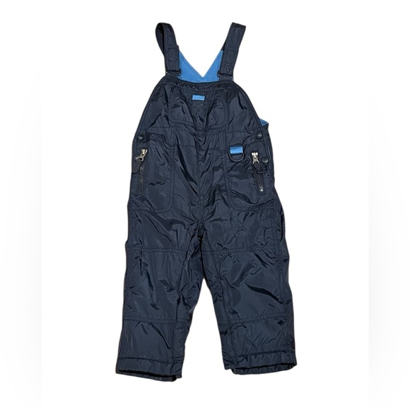 GAP Other - 18-24 Months Baby Gap Snow Pants Bibs Overalls Blue Fleece Snowpants